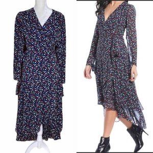 Betsey Johnson Multi Navy Polka Dot Dress
